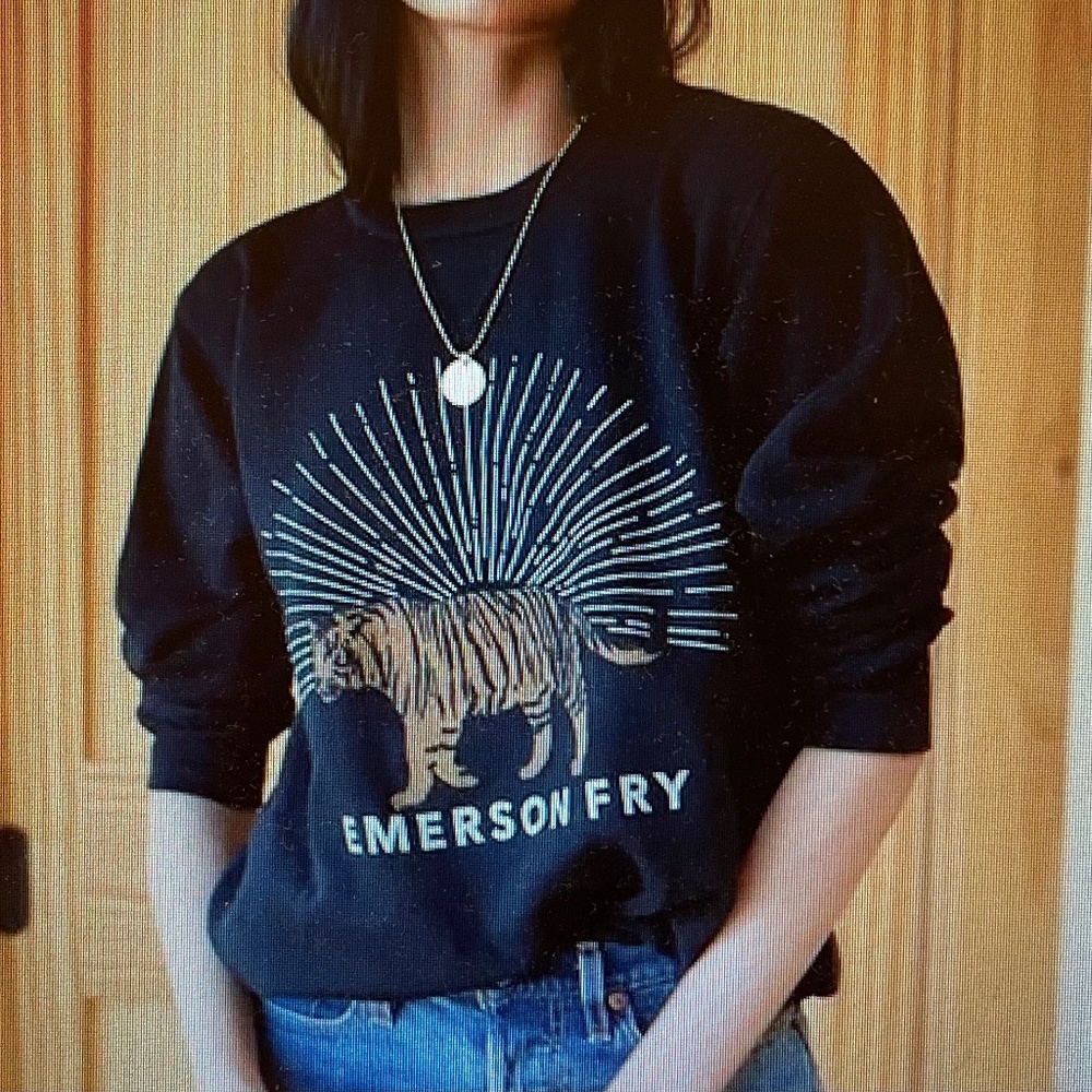 Emerson Fry Tiger Sweatshirt Black Medium